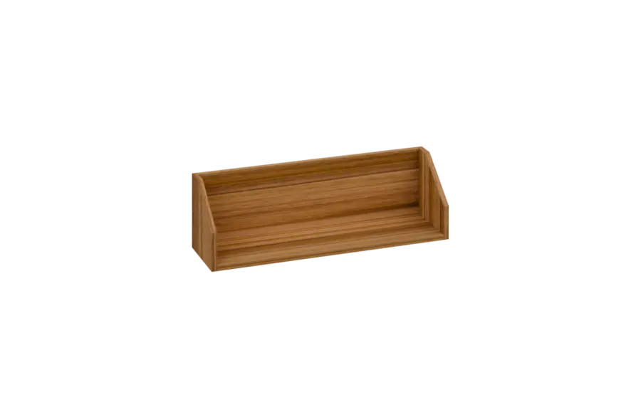 CPA 1 - 80 police na zeď, deska 18 mm, 240x800x240, ořech světlý